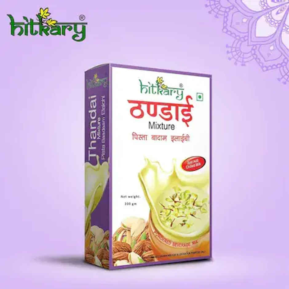 Hitkary Pista Badam Elaichi Thandai Mix Drink Pouch