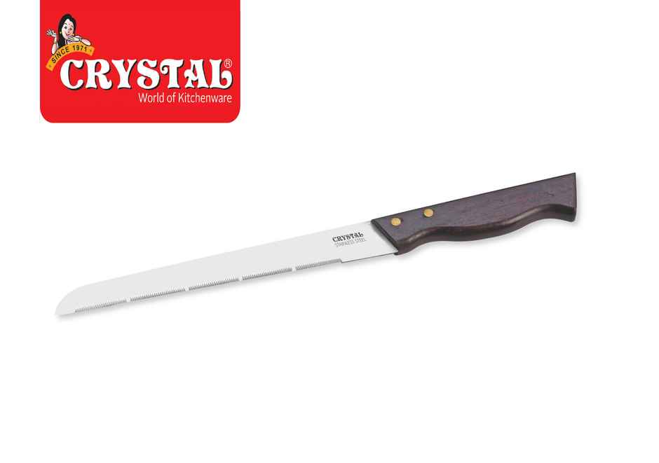 Crystal Bread Knife (Alloy Steel Silver) - 7 Inch Blade