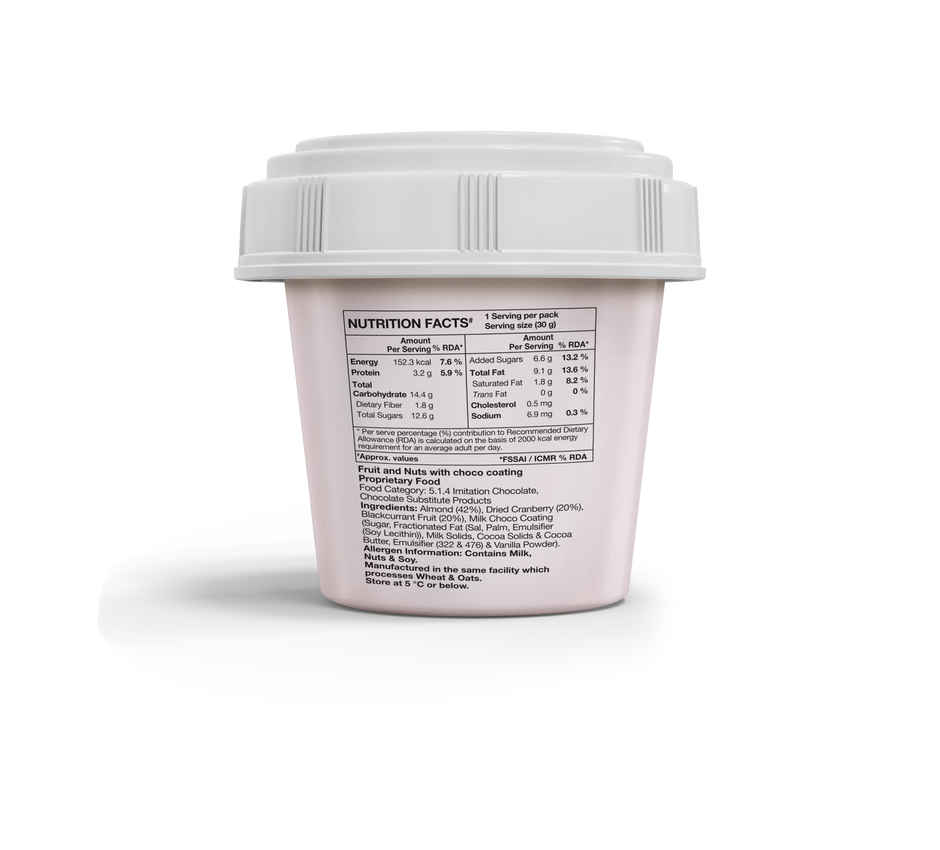 Ibaco Almond Crunch Icecream Tub (500ml) & Ibaco Toppings Fruit & Nut Munchies (30g) & Ibaco Toppings Roasted Cashew (30g) Combo