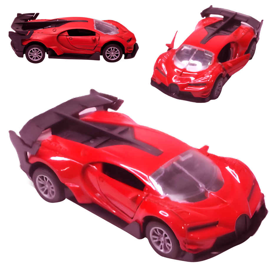 Toy Cloud 1:32 Bugatti Die Cast Metal Car Scale Model with Opening Doors Pull Back Cars Toys