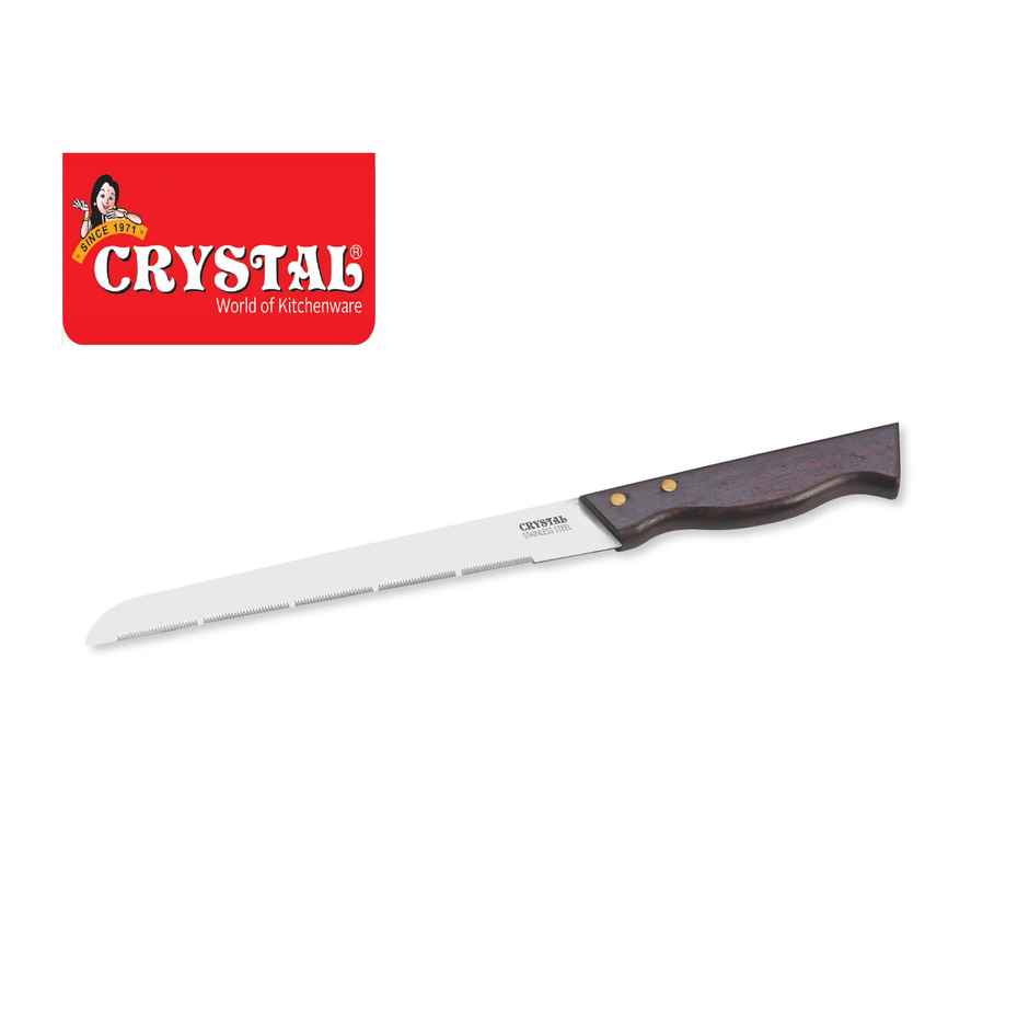Crystal Bread Knife (Alloy Steel Silver) - 7 Inch Blade