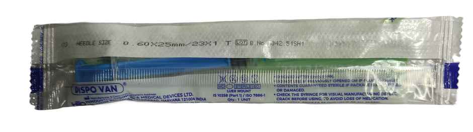 Dispovan 2.5mL Syringe