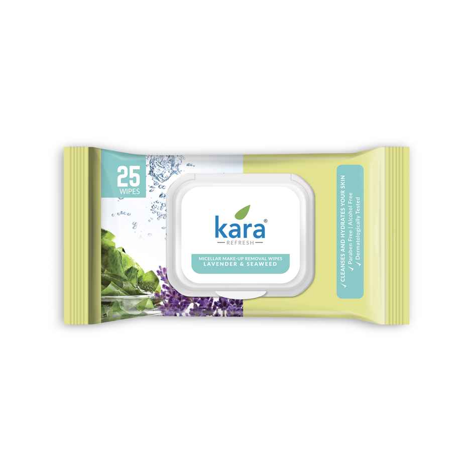 Kara Make-Up Removal Wipes Lavender & Seaweed