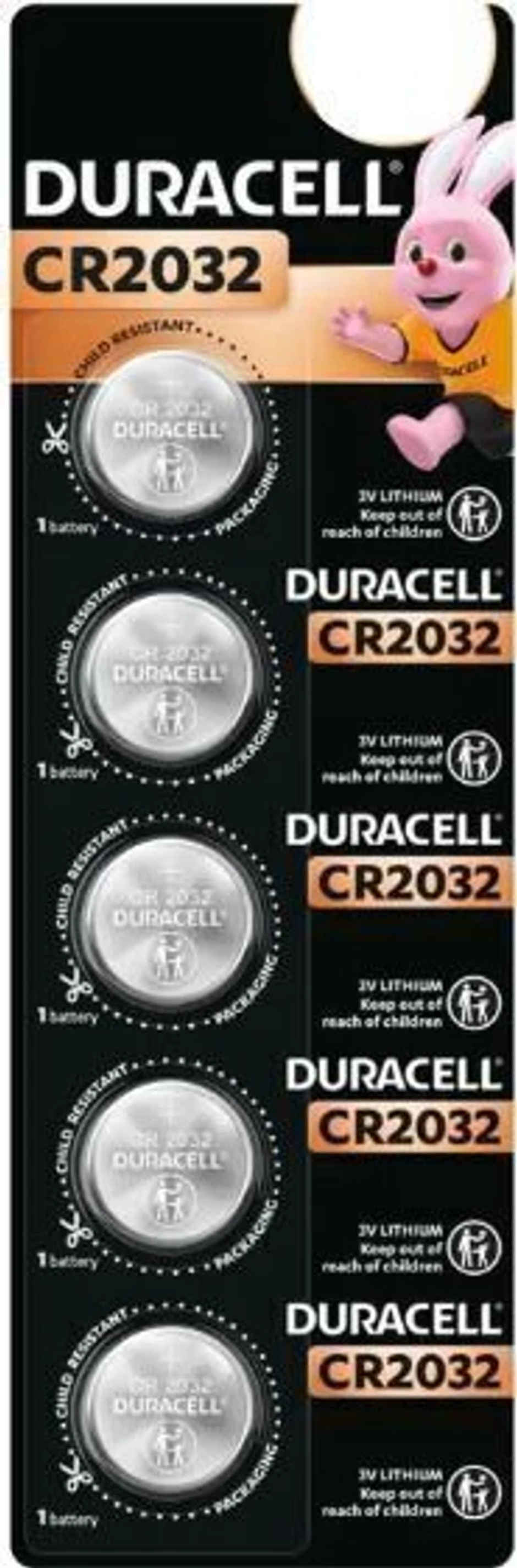 CR2032 Lithium Coin Cell Battery | 3V | Child-Resistant For Car Keys & Scales
