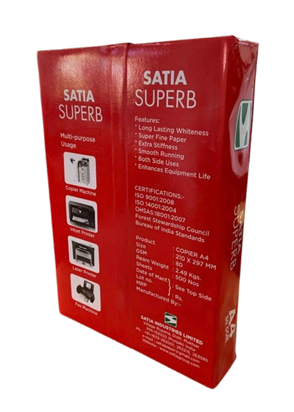 Satia A4 Copier Paper 80 Gsm, 500 Sheets