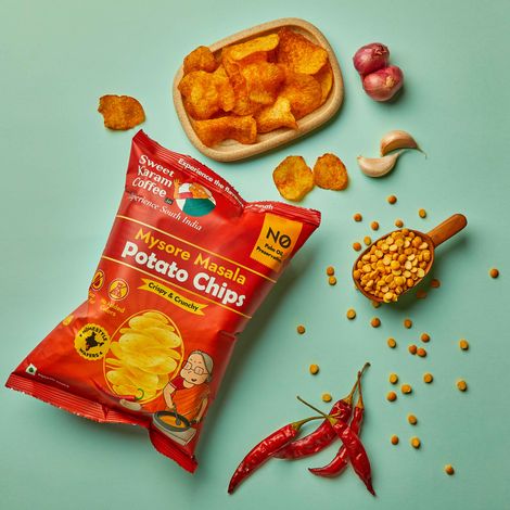 Sweet Karam Coffee - No Palm Oil Potato Chips - Mysore Masala