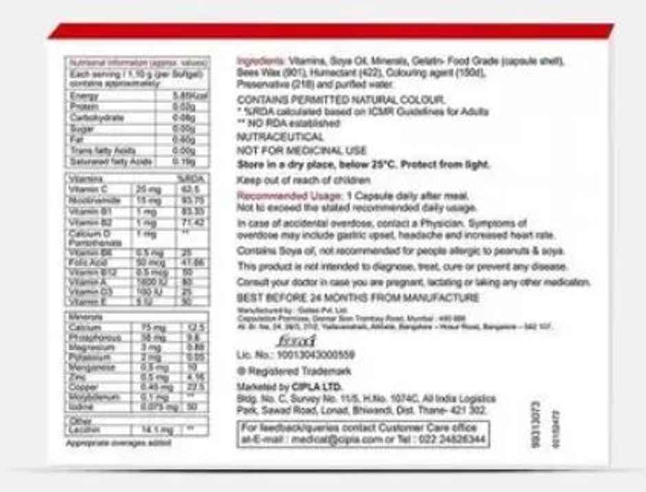 Maxirich Daily Multivitamin Capsule 30