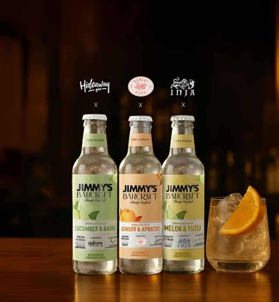 Jimmy's Barcraft Zero Sugar Sparkling Drink Mixer | Ginger & Apricot
