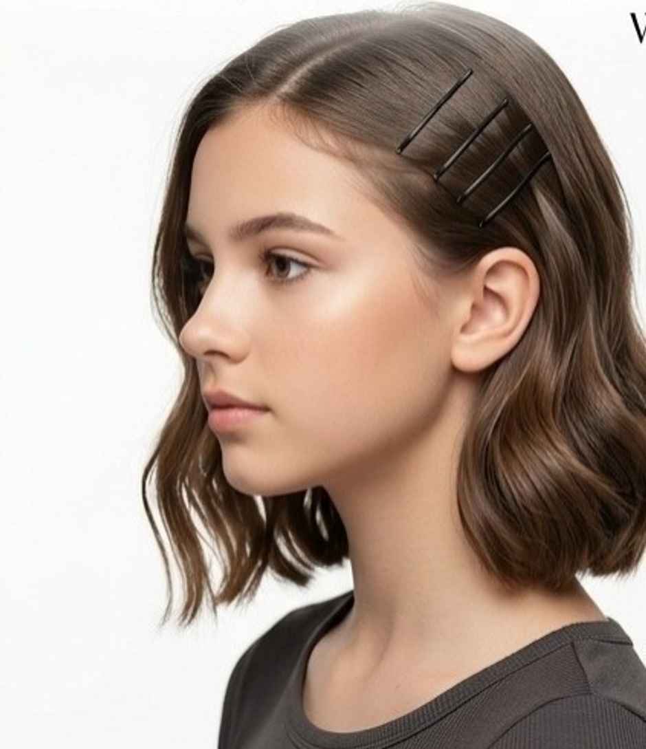 The Opal Factory Hair Accessories | Super Matt Bobby Pins for Girls and Women | Black