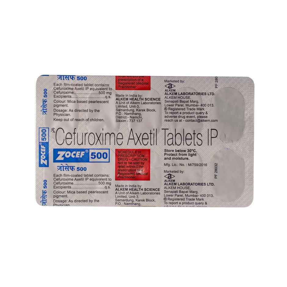 Zocef 500 Tablet