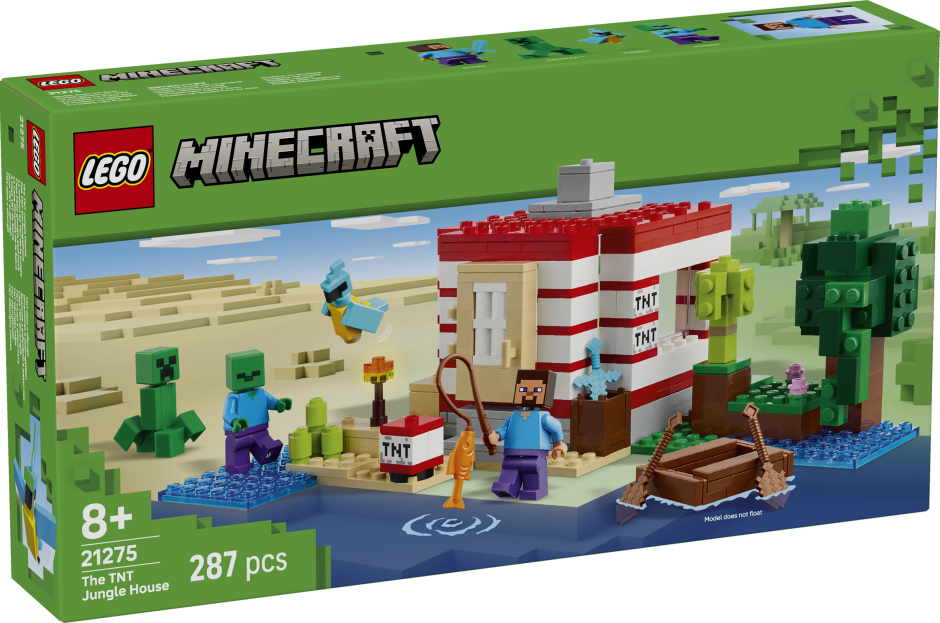 LEGO Minecraft The TNT Jungle House Video Game Collectible Toy 21275