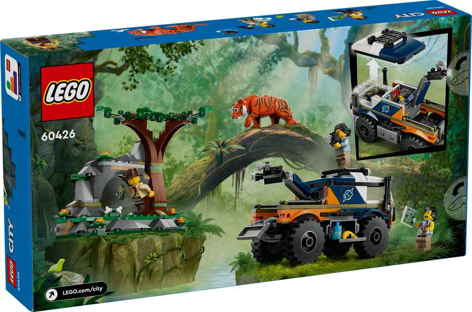 Lego City Jungle Explorer Off-Road Truck Toy 60426 (314 Pieces)