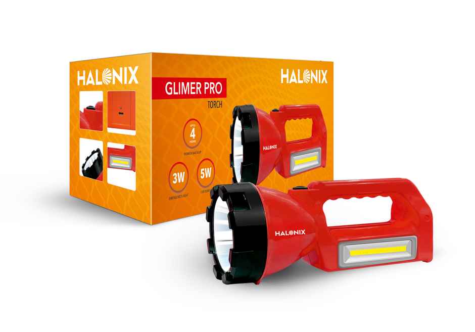 Halonix 5w Glimer Pro Rechargeable Torch
