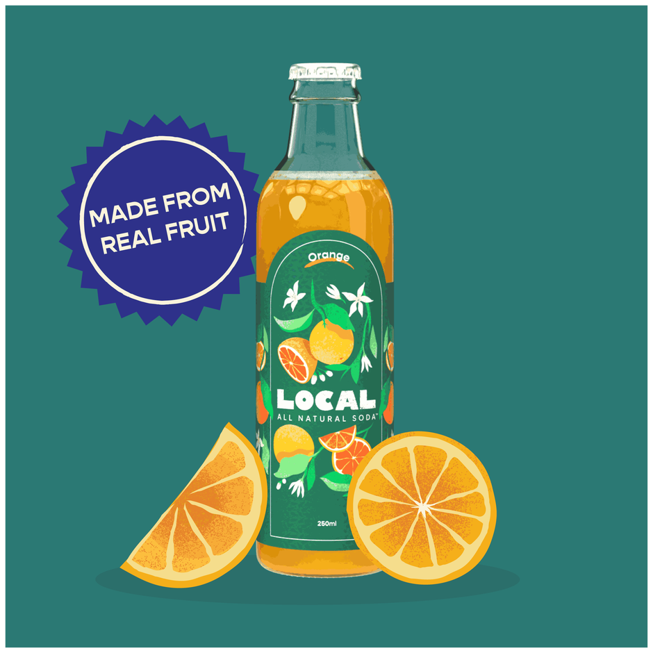 Local All Natutal Orange Soda