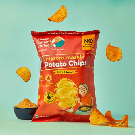 Sweet Karam Coffee - No Palm Oil Potato Chips - Mysore Masala
