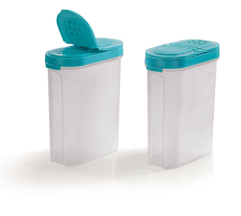 Mastercook Pp 832 Rectangle Salt & Pepper Container 2 Pcs Set 300 ml Each
