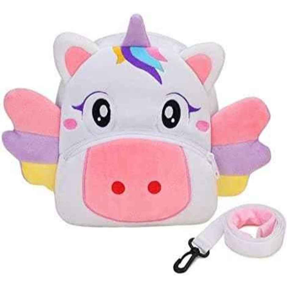 DearJoy Unicorn Kids School Bag Backpack - Pink & White | 37cm