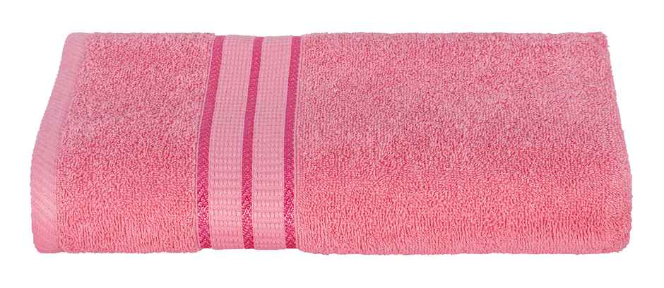 Superspun 100% Cotton- 420 Gsm- Vodre- Single Piece- Bath Sheet- Size:90 x 180 - Coral