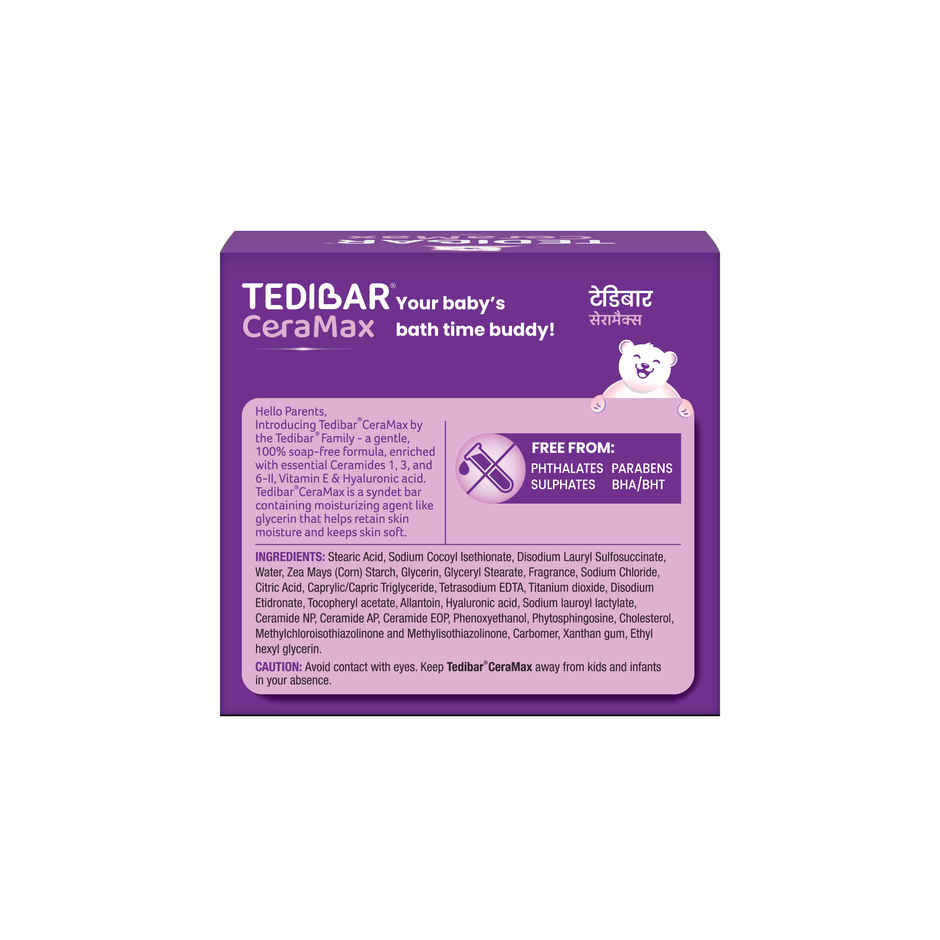 Tedibar Family Ceramax Bathing Bar | Enriched with Ceramides & Vitamin E