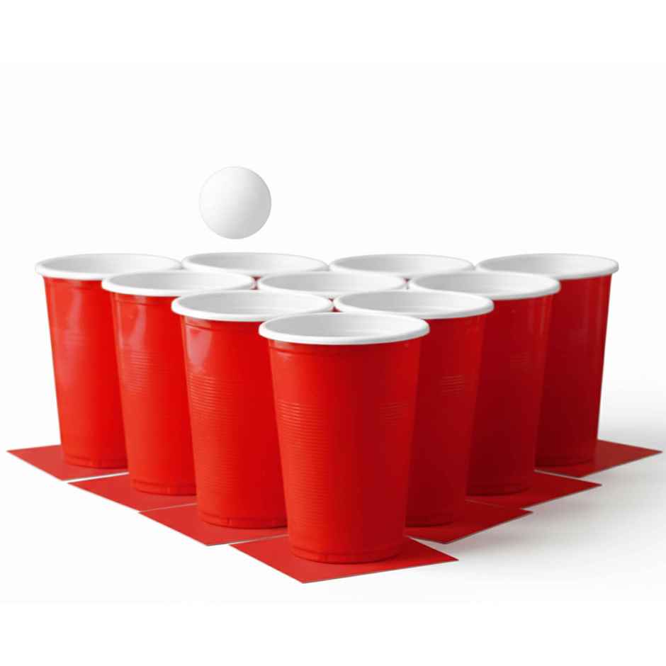 Beer Pong Glasses and Cards Set | 20 Glasses and 20 Dares | Party Needs | Propcon