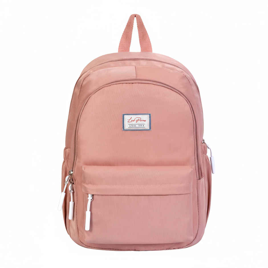 Lino Perros Pacman Pink Backpack (1pc) & Trajectory Travel Neck Pillow Memory Foam 3 In 1 Combo With Eye Mask And Carry Bag | Grey And Black (1pc) & Craloft Polyester Passport Holder Bag | Passport Wallet Pouch Cover | Unisex | Black (1pc) Combo