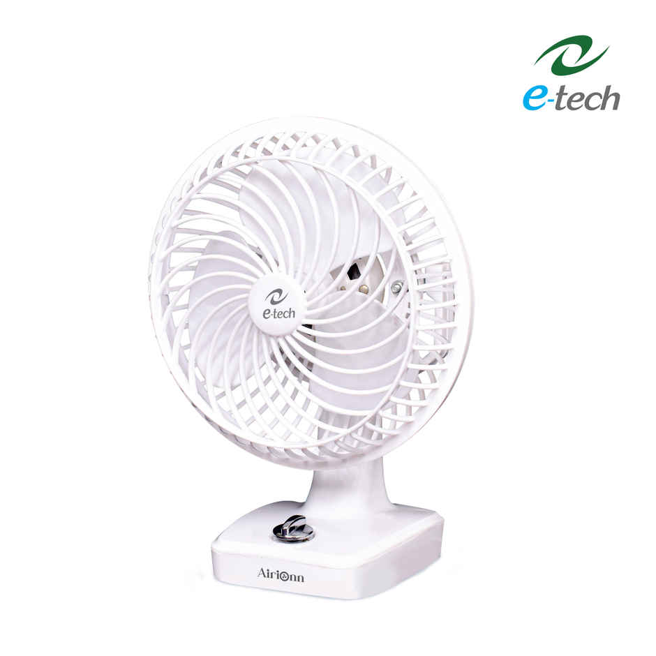 Etech AiriOnn Table and Wall Fan| Sweep 230mm (9) | RPM 2400, 2600 | Wattage 65W | High Speed