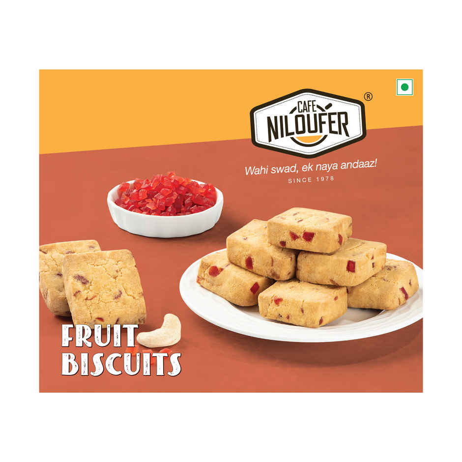Cafe Niloufer Fruit Biscuits Rich in Tutti-Frutti & Crunchy Cashews