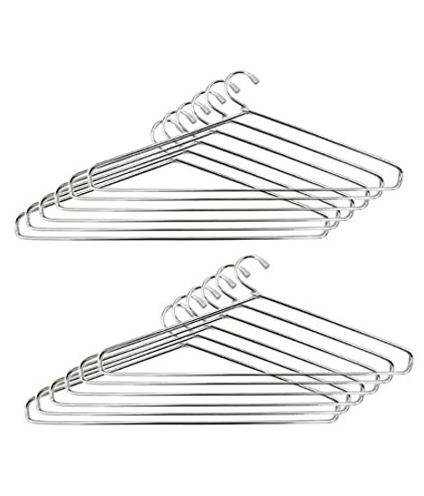 Jatin Plastic Ss Cloth Hangers | Set Of 6 | 1 Pcs