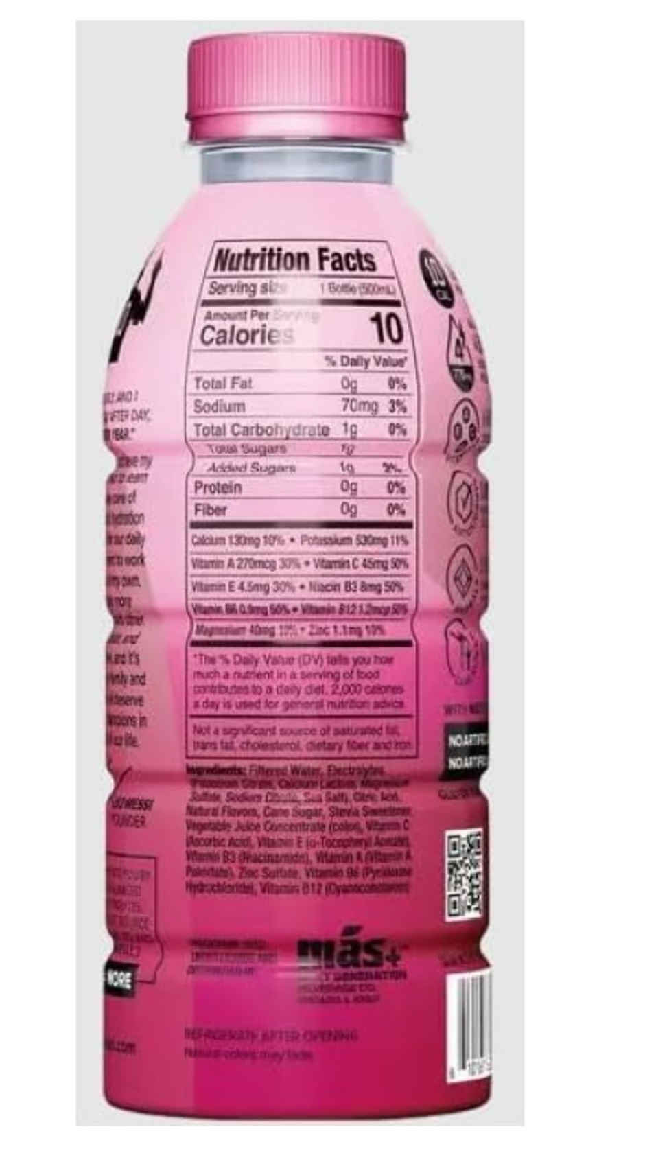 Mas+ By Messi Positive Hydration Miami Punch