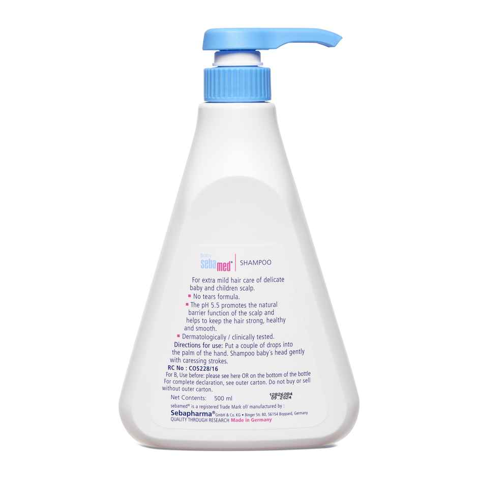 Baby Sebamed Shampoo | pH 5.5 | Ideal for Newborn's delicate scalp | No Tears