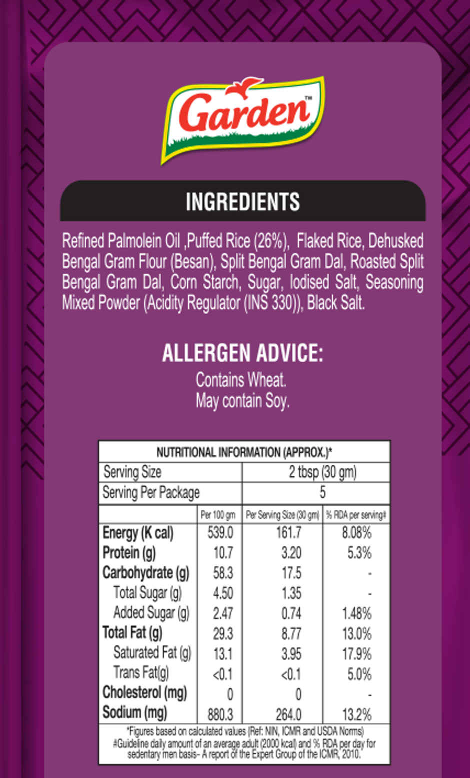 Garden - Diet Bhel Combo 