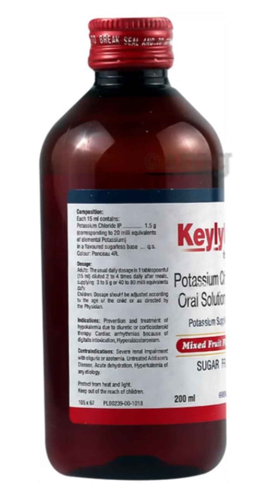 Keylyte Mixed Fruit Flavour  Sugar Free Oral Solution