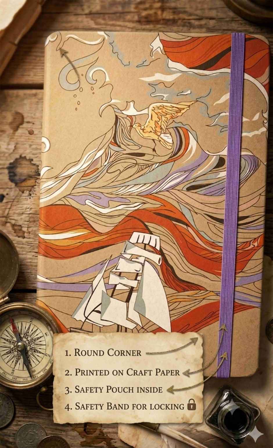 Matrikas Krafty Journal | Ruled | A5 Size | 224 Pages