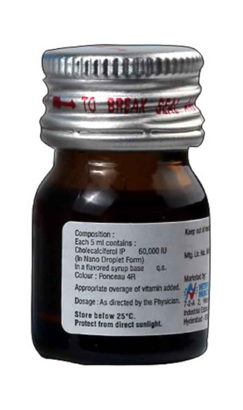 D3 Rich 60K Nano Vitamin D3 Oral Solution