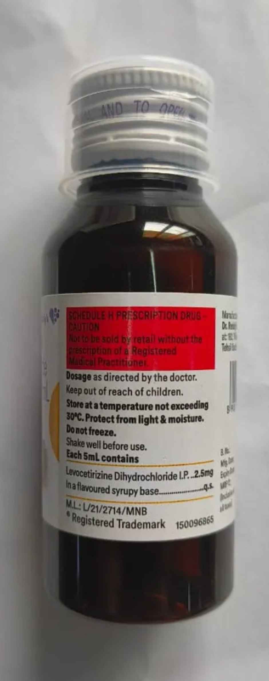 Xyzal Syrup