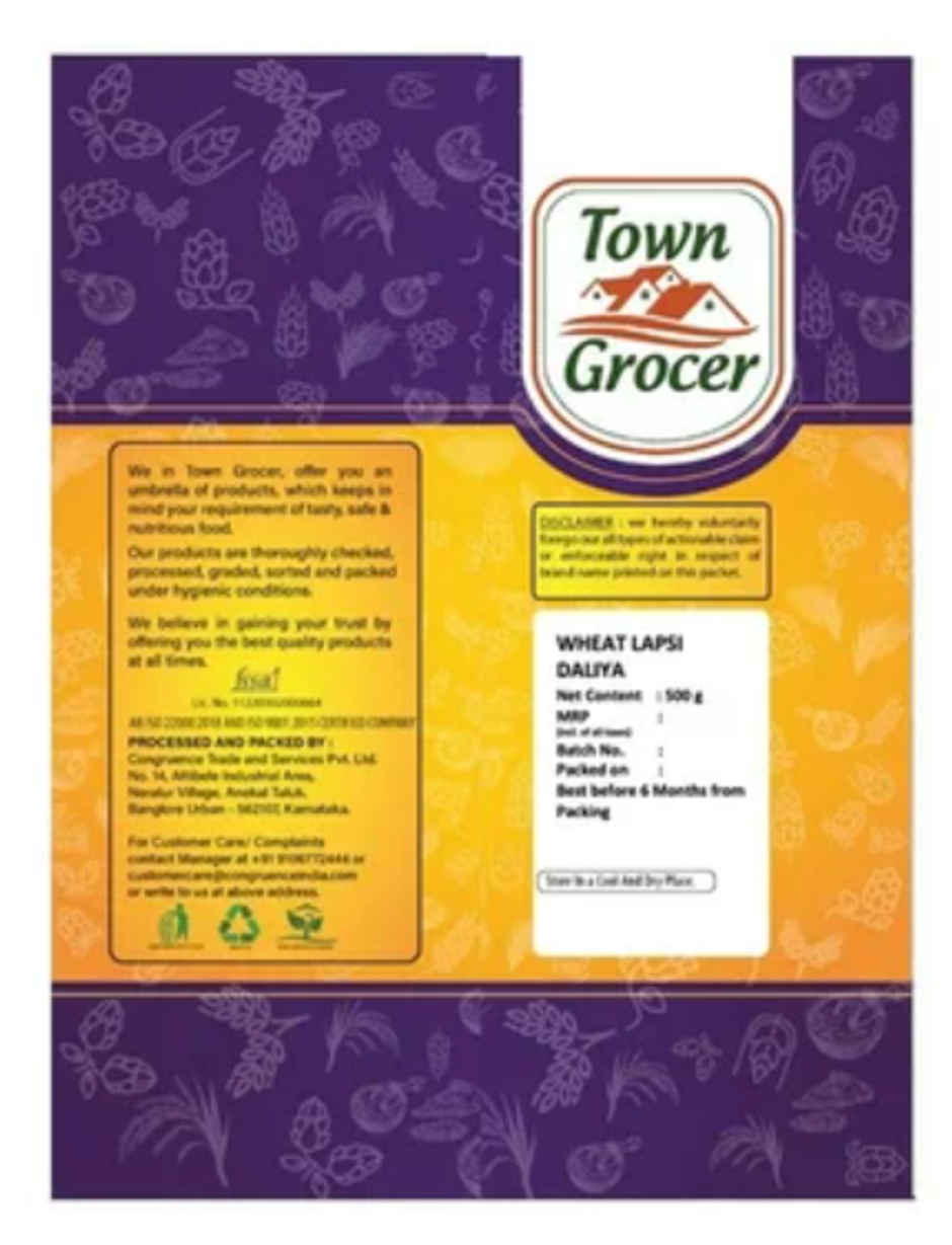 Town Grocer Wheat Lapsi Daliya