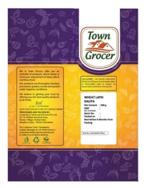 Town Grocer Wheat Lapsi Daliya