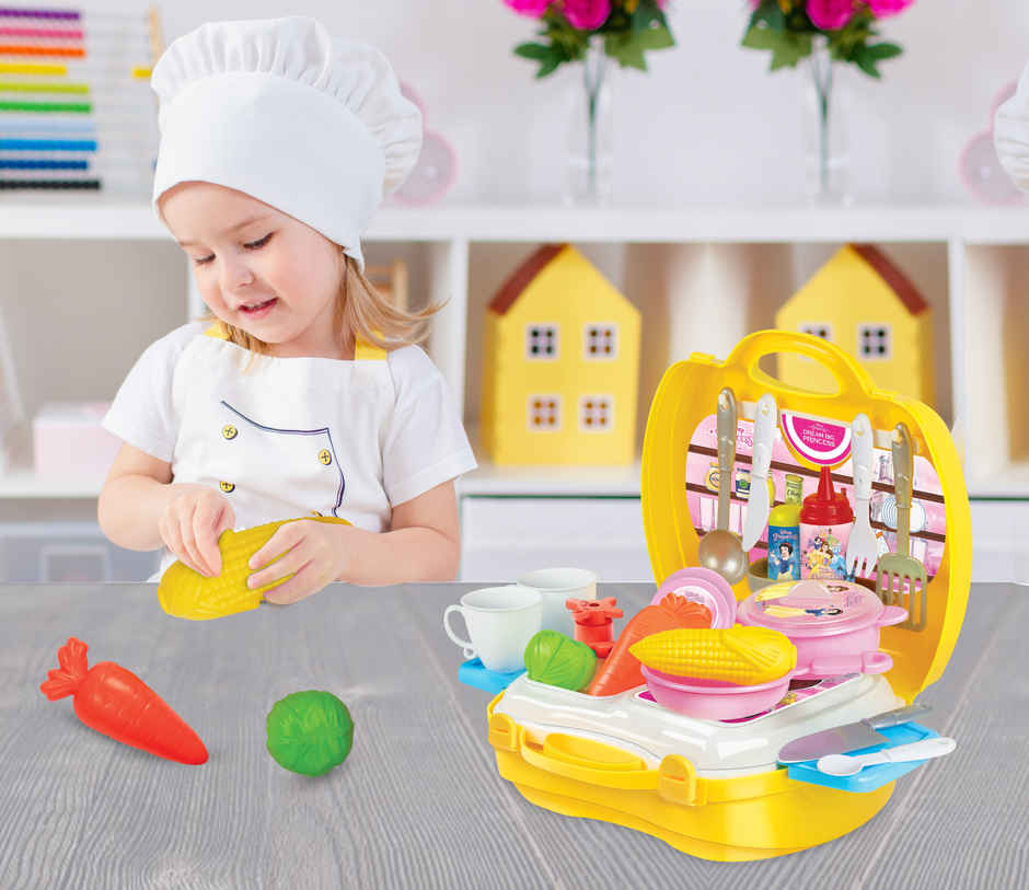 ITOYS Disney Princess Suitcase Kitchen Play Set