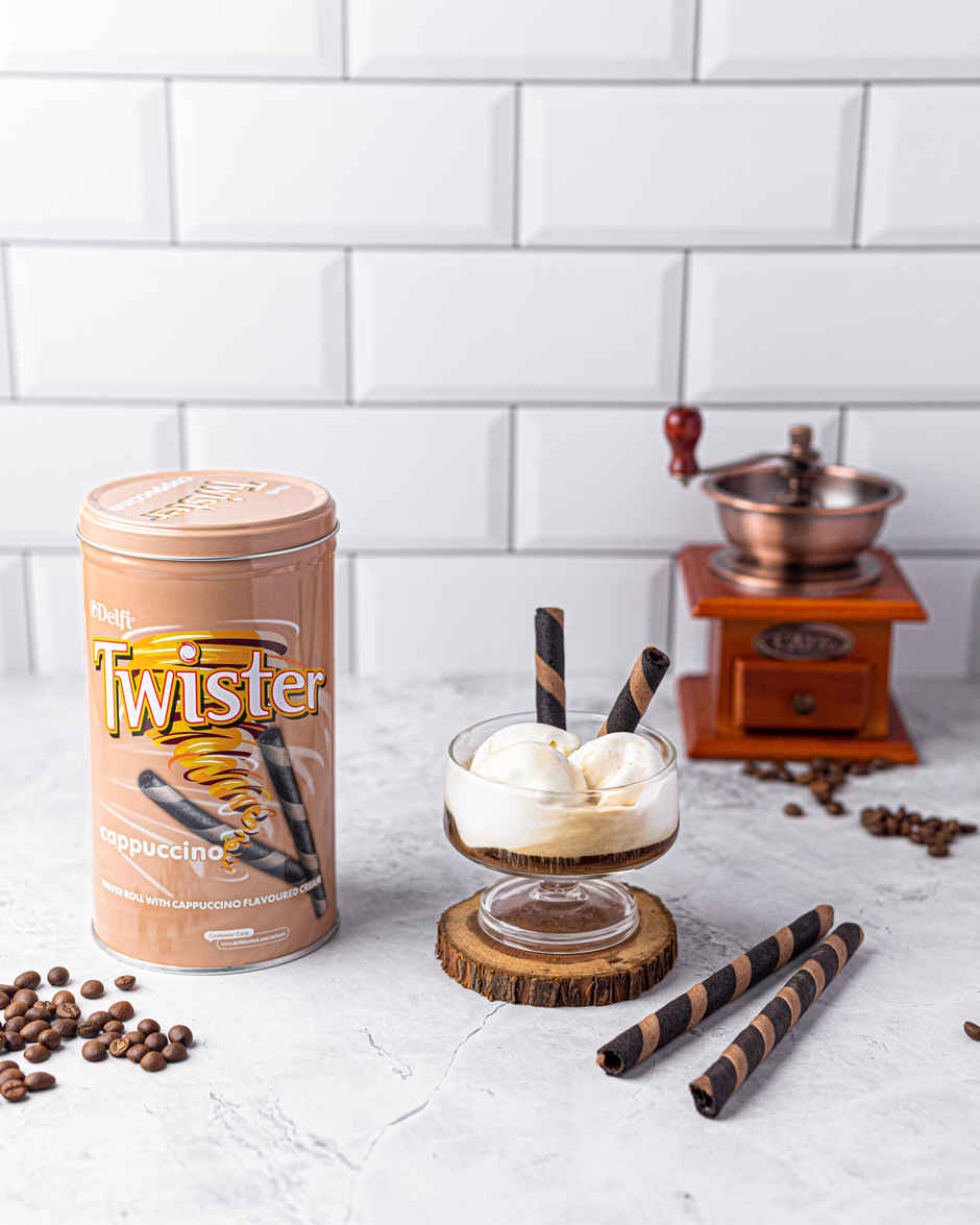 Delfi Twister Cappuccino Wafer Rolls