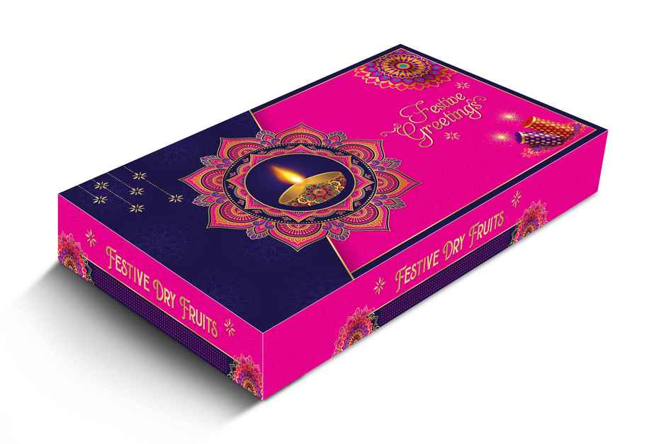 Dry Fruits Gift Box - Carnival Festive Delight 280 GRAM (Cashew 80g, Raisin 100g, Almond 100g)