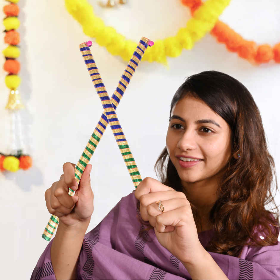 Designer Dandiya Stick | Multicolor | Satvik