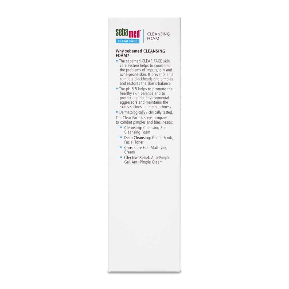 Sebamed Clear Face Cleansing Foam | pH 5.5 I Combats Pimples, Blackheads
