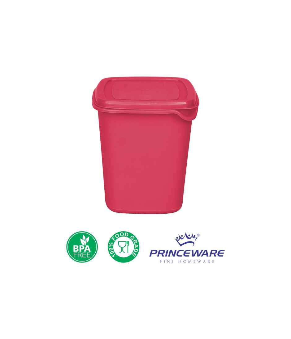 Princeware Pilot Kitchen Storage Container Set of 2 Pcs | 850 ml Each- Pink