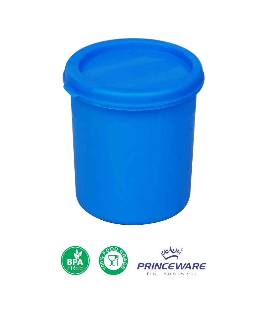 Princeware Store Fresh Tall Container Set of 3 Pieces 250 ml Each- Blue