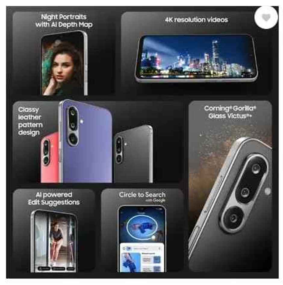 Samsung Galaxy F36 5G | 128 GB Storage, 8 GB RAM | Black