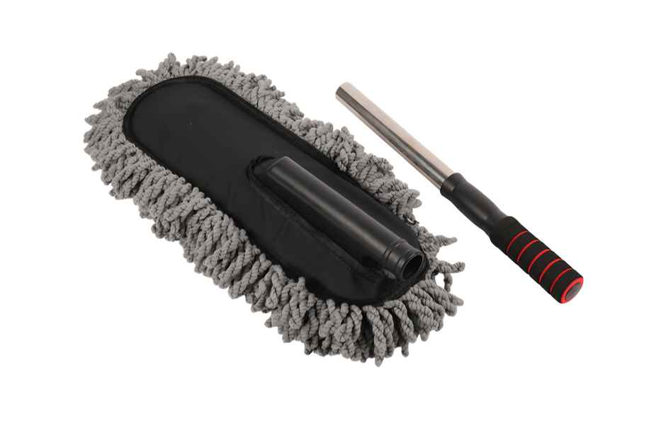 Motorzee Microfiber Car Duster Brush with Extendable Handle Wet and Dry Scratch Free