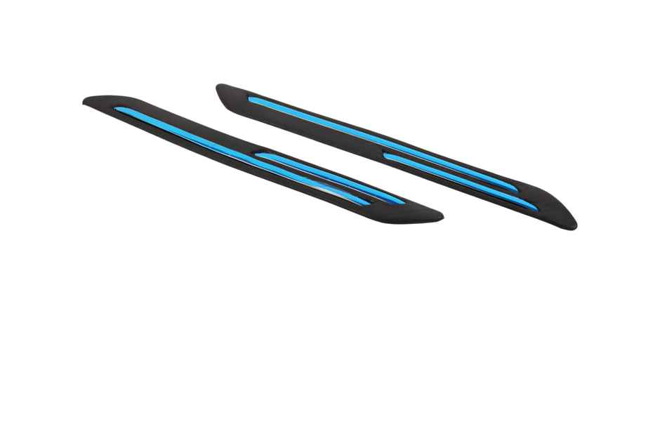 Motorzee Car Bumper Scratch Guard Strong and Durable Compatible with All Cars Carbon Style | Black