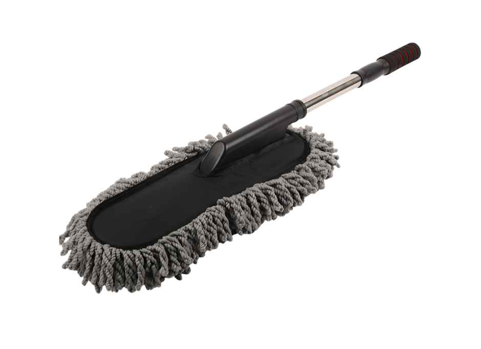 Motorzee Microfiber Car Duster Brush with Extendable Handle Wet and Dry Scratch Free