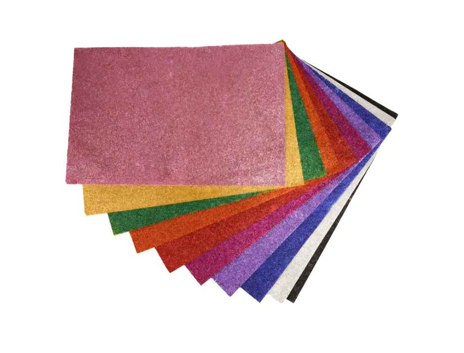 Paperbees A4 size Glitter Sparkles Foam Sheet | 2 mm Thick 10 Different Color