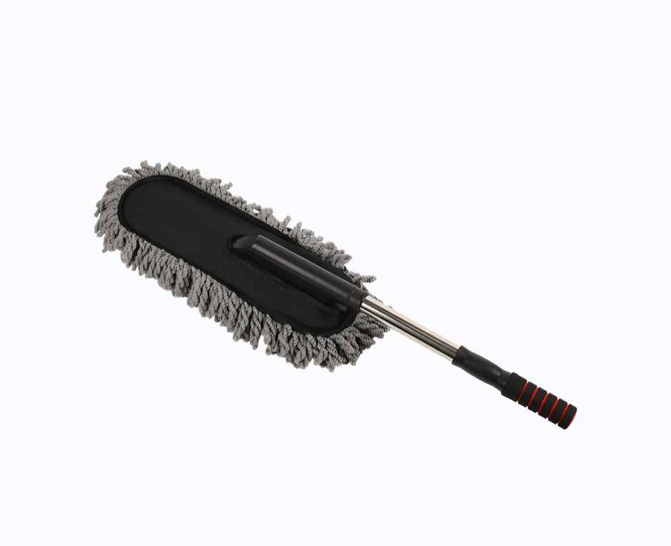 Motorzee Microfiber Car Duster Brush with Extendable Handle Wet and Dry Scratch Free